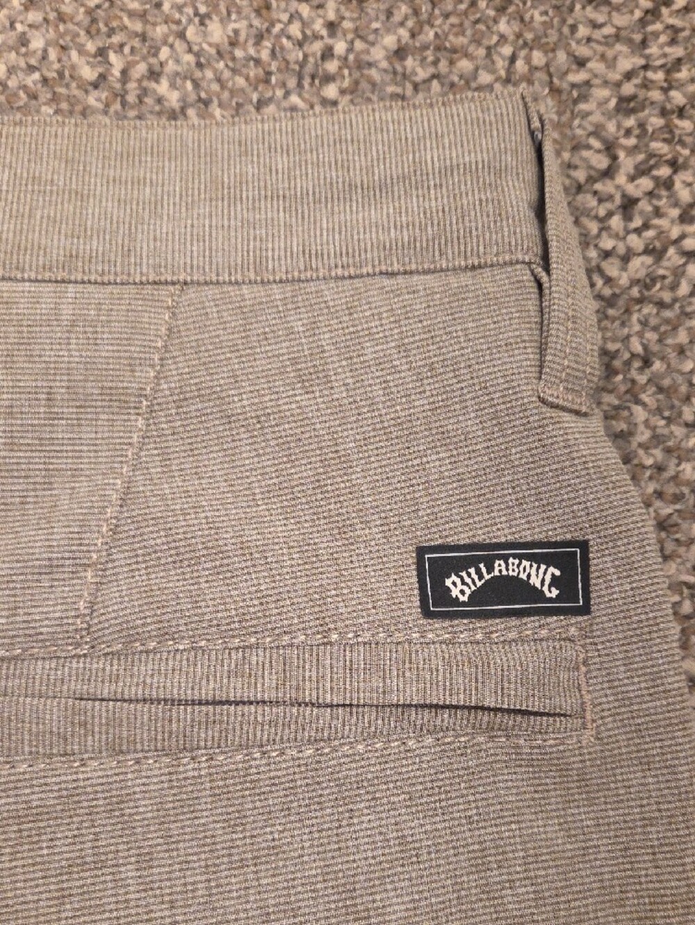 Billabong Men's Light Tan Flat Front Stretch Shorts - Picture 7 of 9